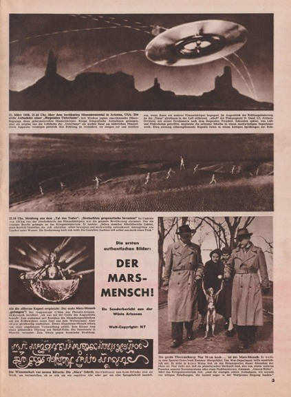 Neue Illustrierte, Cologne, Germany; March 29, 1950 – “April 1st Number!”; P. 3